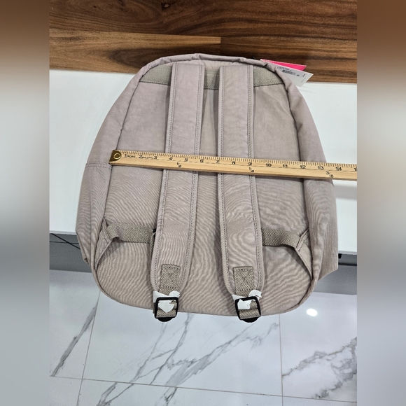 Kipling Backpack Large Tan Color 15" Laptop Bookbag NEW Seoul - Picture 12 of 15